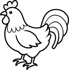 Chicken Tenders Line Art Vector Illustration Food Clipart Design