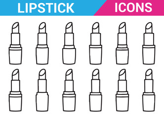 Fototapeta premium Illustration of beauty essentials, including lipstick tubes and cosmetics.