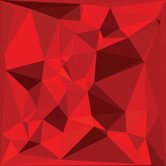 Naklejka premium Abstract Red Geometric Polygonal Design with Dynamic Shapes and Vibrant Colors