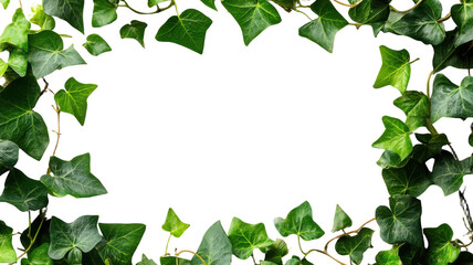 Naklejka premium picture frame with ivy png decorative frame png climbing ivy png summer greenery png photo frame png natural decoration png transparent background image