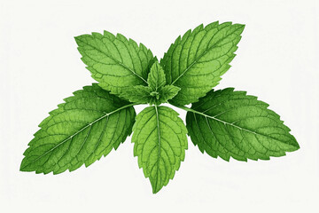 Sunlit Zest, Herbal Hush herb lemon balm isolated watercolor vector illustration svg