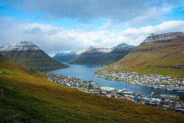 Town of Klaksvik - Faroe Islands