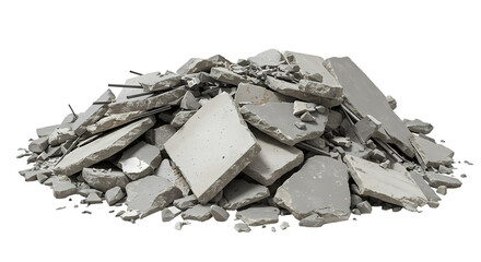 Construction Debris: Crushed Concrete & Gravel Texture