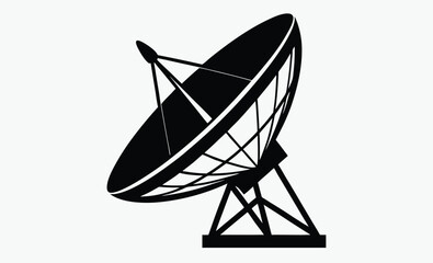Satellite Dish Silhouette