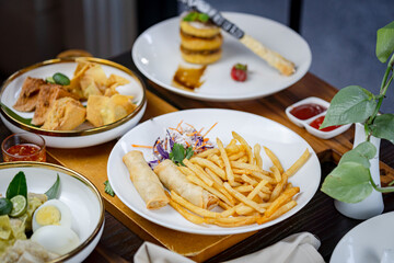 Traditional Indonesian Snack Selection – Popular Street Food and Local Delicacies