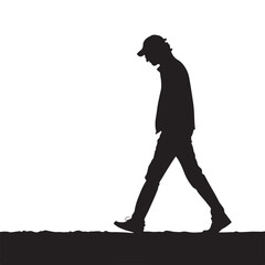 silhouettes of people icon vector

