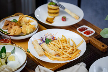 Traditional Indonesian Snack Selection – Popular Street Food and Local Delicacies