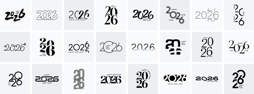 2026 set, New Year logo collection