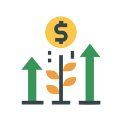 Business growth concept: Financial investments and increasing revenue streams