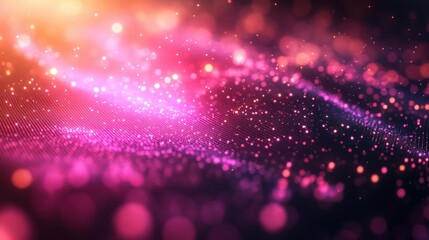 Obraz premium Colorful Abstract Lights with Bokeh Background and Sparkling Effects