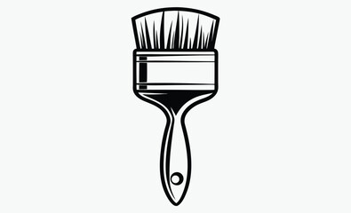 Paintbrush Silhouette Vector