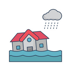 natural disaster :Vector Icon which can easily modify or edit