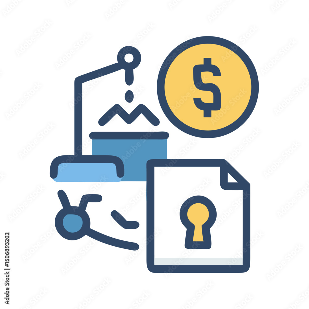 Poster financial transaction security process with document and data analytics