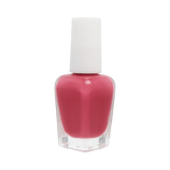 Elegant Pink Nail Polish on transparent background png