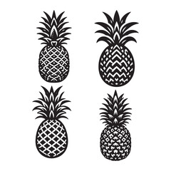 Fototapeta premium Pineapple Svg Bundl
