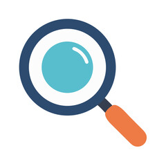 Magnifying glass vector illustration icon for search or zoom