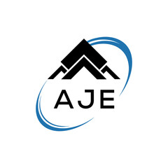 Initial AJE Letter Linked Logo for business and company identity. Modern AJE Letter Logo Vector Template with modern trendy golden logo.
