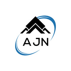 Initial AJN Letter Linked Logo for business and company identity. Modern AJN Letter Logo Vector Template with modern trendy golden logo.
