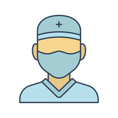 Medical assistance :Vector Icon which can easily modify or edit