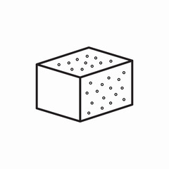 brick icon vector sign