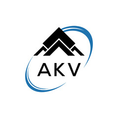 Initial AKV Letter Linked Logo for business and company identity. Modern AKV Letter Logo Vector Template with modern trendy golden logo.
