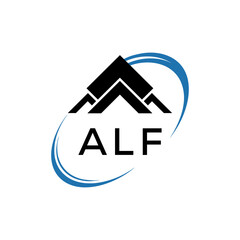 Initial ALF Letter Linked Logo for business and company identity. Modern ALF Letter Logo Vector Template with modern trendy golden logo.
