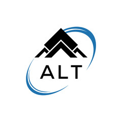 Initial ALT Letter Linked Logo for business and company identity. Modern ALT Letter Logo Vector Template with modern trendy golden logo.
