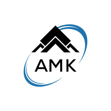 Initial AMK Letter Linked Logo for business and company identity. Modern AMK Letter Logo Vector Template with modern trendy golden logo.
