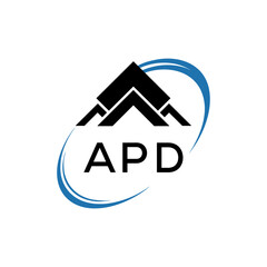 Initial APD Letter Linked Logo for business and company identity. Modern APD Letter Logo Vector Template with modern trendy golden logo.
