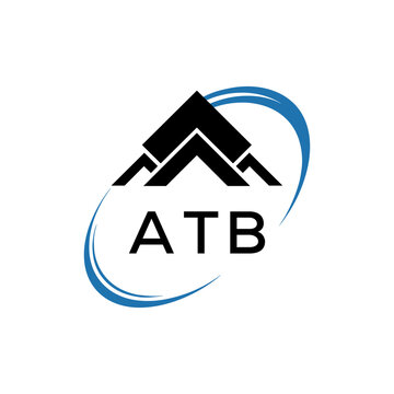 Initial ATB Letter Linked Logo for business and company identity. Modern ATB Letter Logo Vector Template with modern trendy golden logo.

