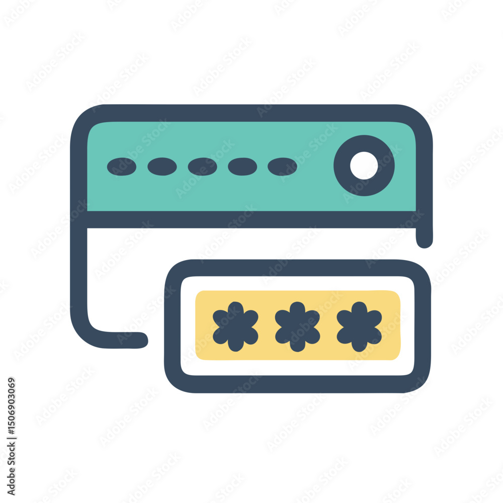 Poster secured server password with digital authentication for data protection