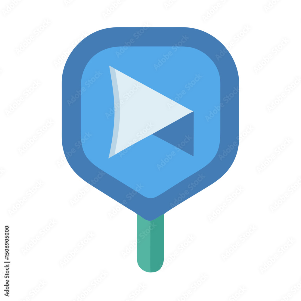 Aufkleber Flat vector navigation pointer symbol for maps and interfaces
