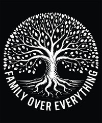 Family Over Everything Graphic Design
