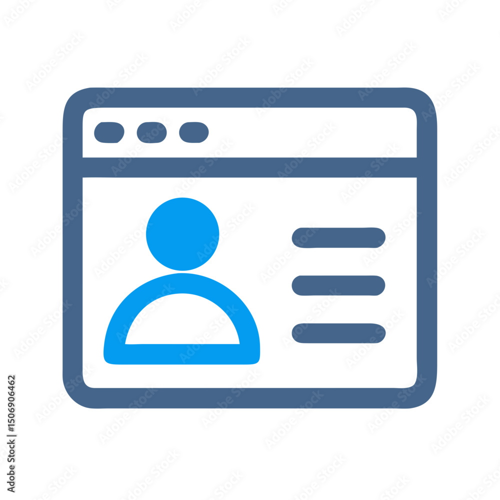 Poster user profile data presented within web browser window