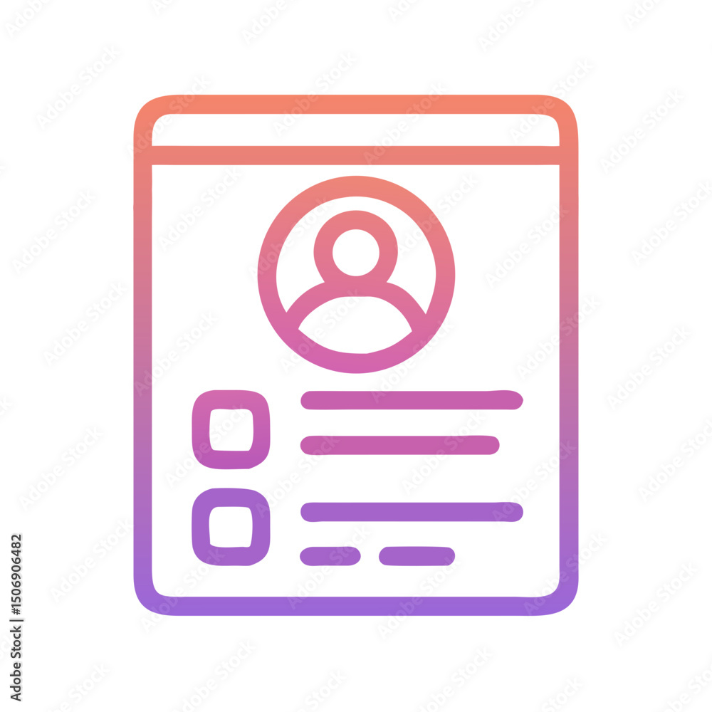 Poster user profile information interface with form elements and avatar