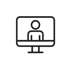 man and woman icon on internet button