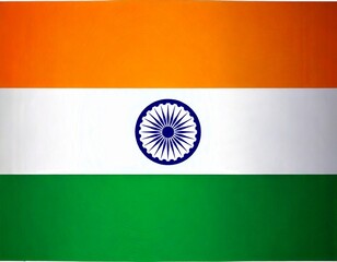 Obraz premium national flag of Republic of India in the original colours and proportions