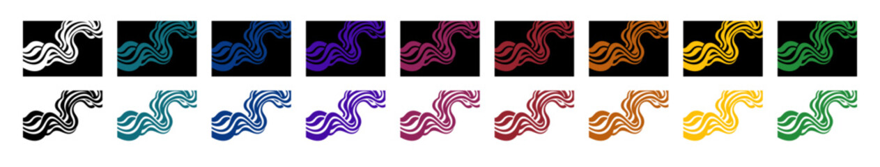 Vector pattern designs with colors. 