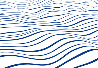 Vector blue wave patterns texture like water. 