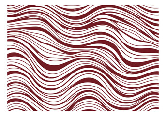 Vector red waves pattern texture. 