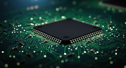 Circuit Board with Chip