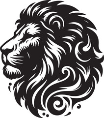Fototapeta premium Lion Silhouette