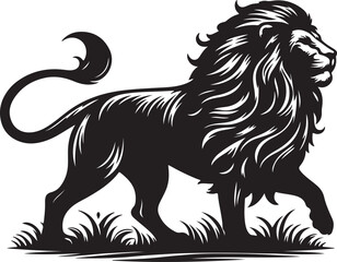 Obraz premium Lion Silhouette
