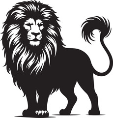 Fototapeta premium Lion Silhouette