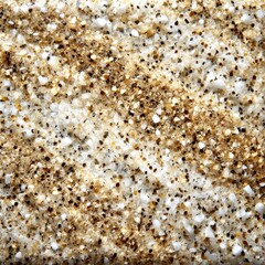 Fototapeta premium Detailed Close-up of a Beige and White Composite Material Texture with Irregular Speckles and Grains Pattern
