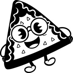 Cute dessert character with glasses, smiling and playful, representing joy and sweetness
