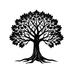 vector tree silhouette