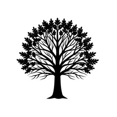 Obraz premium vector tree silhouette