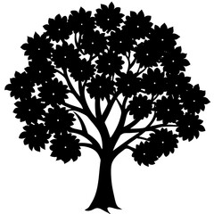vector tree silhouette