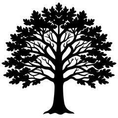 Obraz premium vector tree silhouette